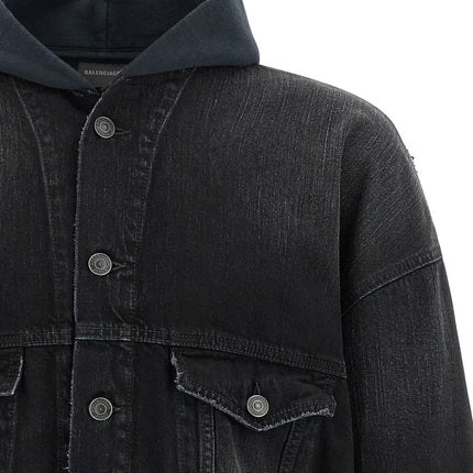 Balenciaga Black Cotton Denim Jacket
