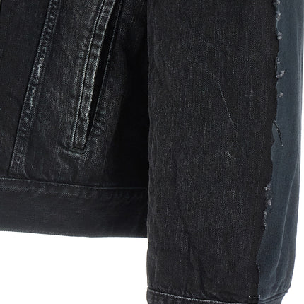 Balenciaga Black Cotton Denim Jacket