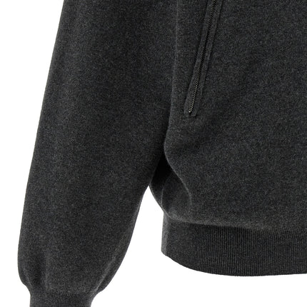 Balenciaga Gray Wool Cardigan