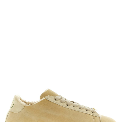 Valentino Garavani Beige Goatskin Low Top Sneakers