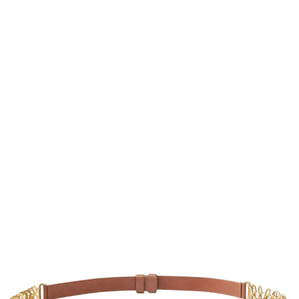 PINKO Brown Calfskin Regular Belt