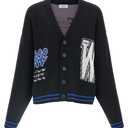 Off-White Black Cotton Cardigan