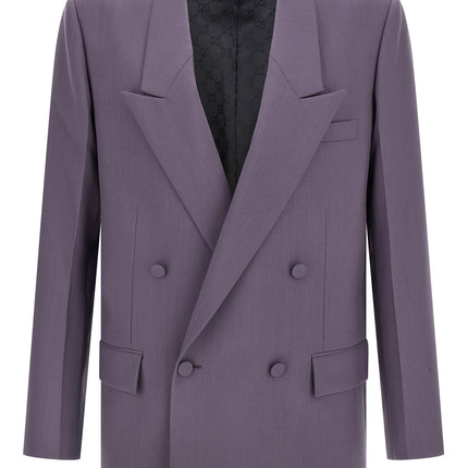 Gucci Purple Wool Blazer