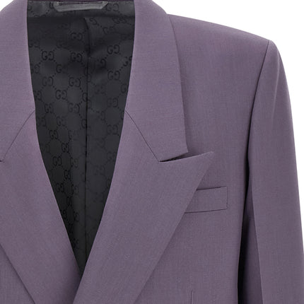 Gucci Purple Wool Blazer