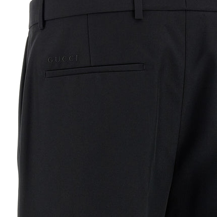 Gucci Black Polyester Dress Pants