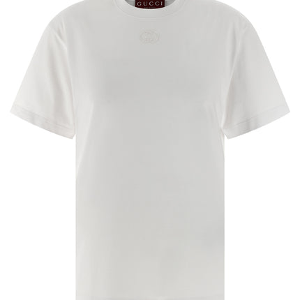 Gucci White Cotton T-Shirt