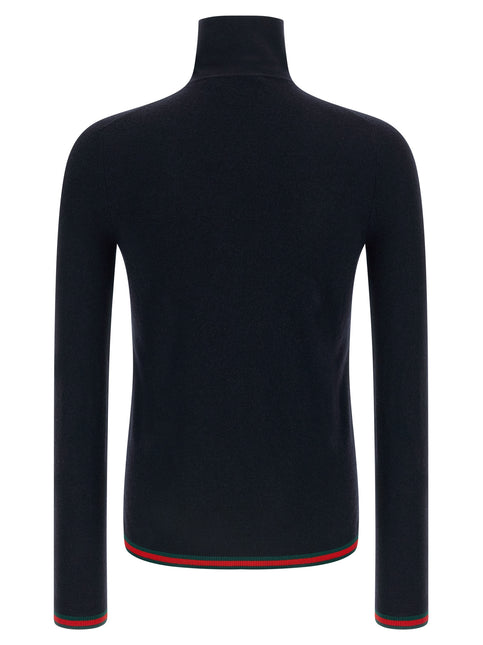 Gucci Blue Cashmere Cardigan