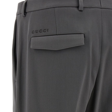 Gucci Gray Wool Dress Pants