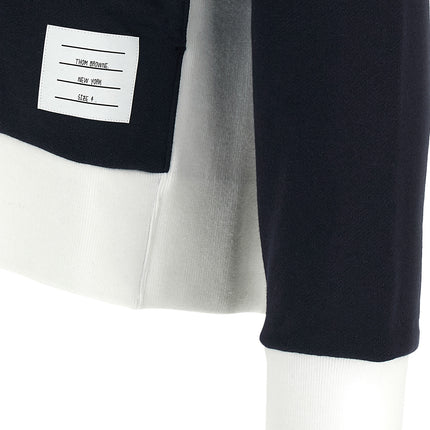 Thom Browne Blue Cotton Sweatshirt
