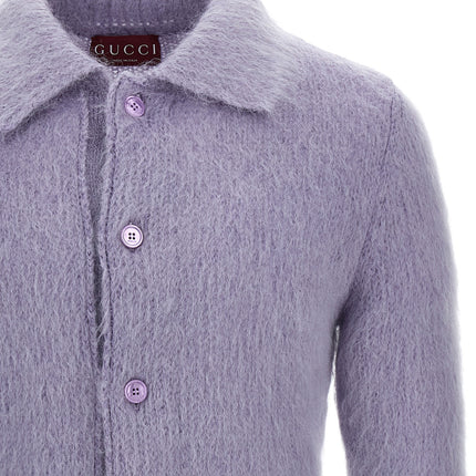 Gucci Purple Wool Cardigan