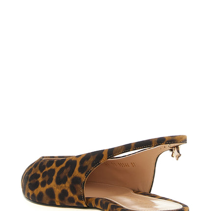 Gianvito Rossi Brown Suede Leather Ballet Flats