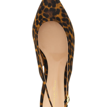 Gianvito Rossi Brown Suede Leather Ballet Flats