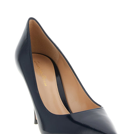 Gianvito Rossi Blue Lamb Leather High Heel Pumps