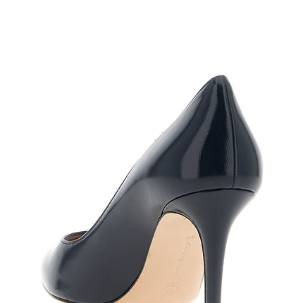 Gianvito Rossi Blue Lamb Leather High Heel Pumps