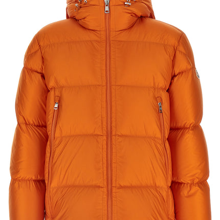 Moncler Orange Polyamide Full-Length Jacket