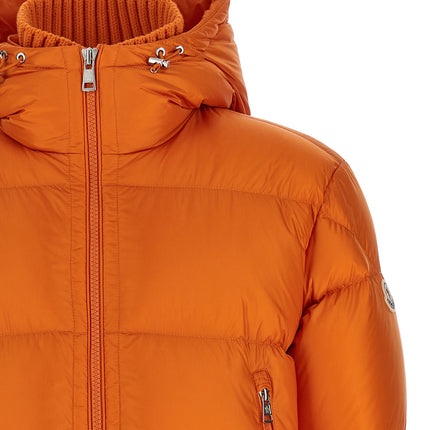 Moncler Orange Polyamide Full-Length Jacket