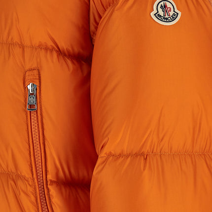 Moncler Orange Polyamide Full-Length Jacket