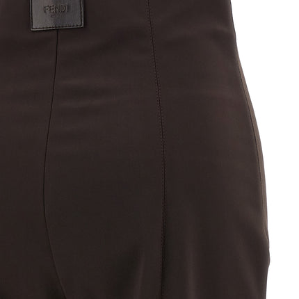 Fendi Brown Polyamide Athletic Pants