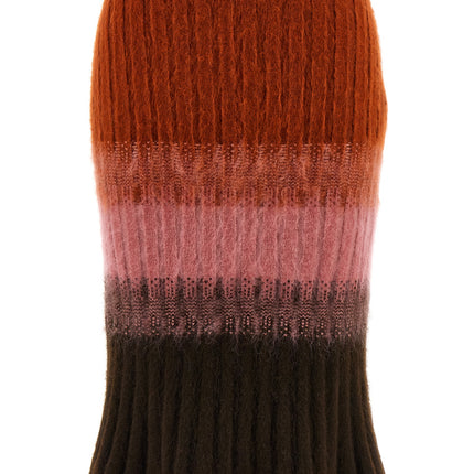 Fendi Multicolor Wool Midi Skirt