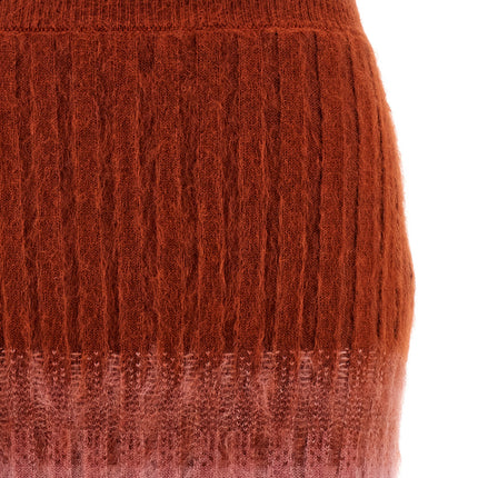 Fendi Multicolor Wool Midi Skirt