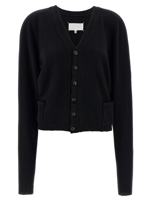 Maison Margiela Black Wool Cardigan