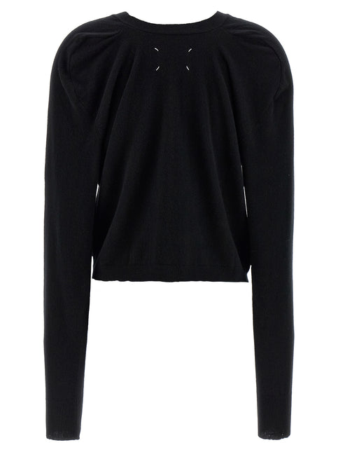 Maison Margiela Black Wool Cardigan