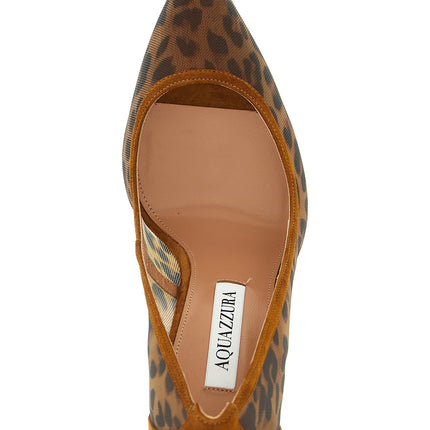 Aquazzura Brown Textile High Heel Pumps