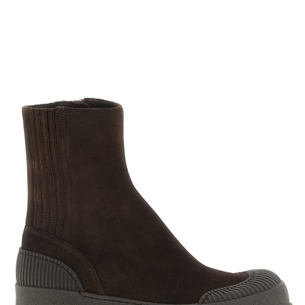 Aquazzura Brown Goatskin Ankle Boots