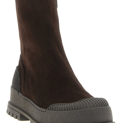 Aquazzura Brown Goatskin Ankle Boots