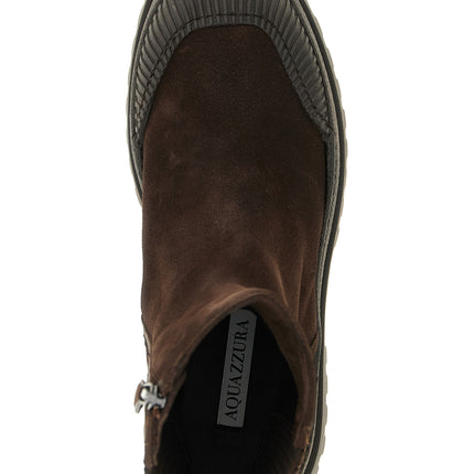 Aquazzura Brown Goatskin Ankle Boots