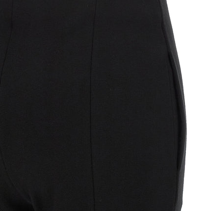 Sportmax Black Viscose Casual Pants