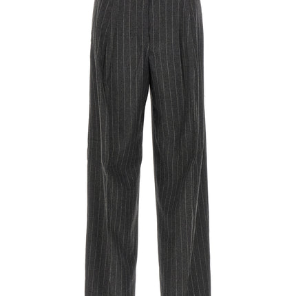 Sportmax Gray Virgin Wool Dress Pants
