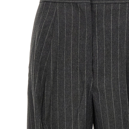 Sportmax Gray Virgin Wool Dress Pants