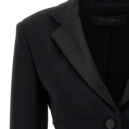 Max Mara Black Viscose Blazer