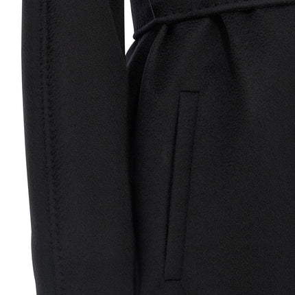 Max Mara Black Virgin Wool Coat