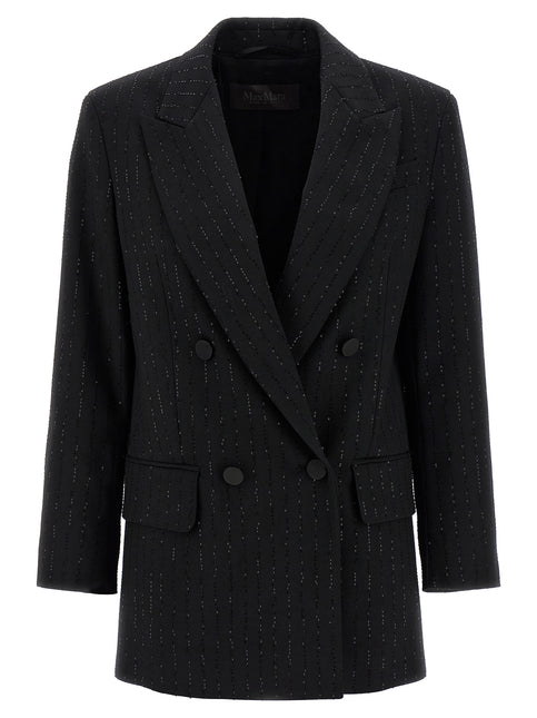 Max Mara Black Virgin Wool Blazer