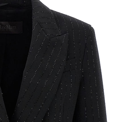 Max Mara Black Virgin Wool Blazer