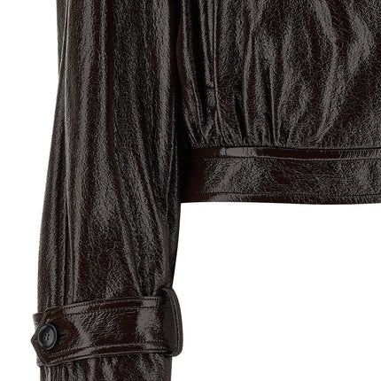 Sportmax Brown Cotton Coat
