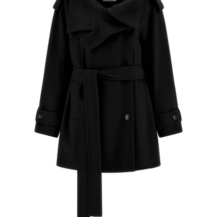 Sportmax Black Virgin Wool Coat