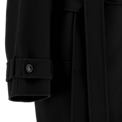 Sportmax Black Virgin Wool Coat