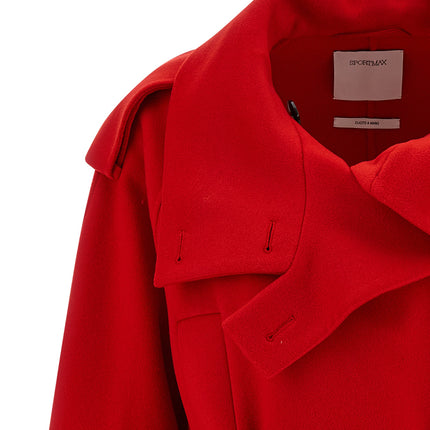 Sportmax Multicolor Virgin Wool Coat