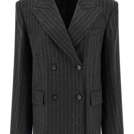 Sportmax Gray Virgin Wool Blazer