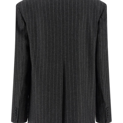 Sportmax Gray Virgin Wool Blazer
