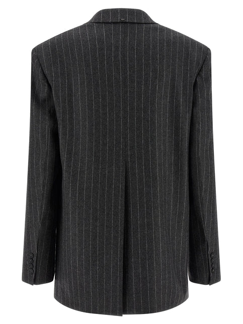 Sportmax Gray Virgin Wool Blazer