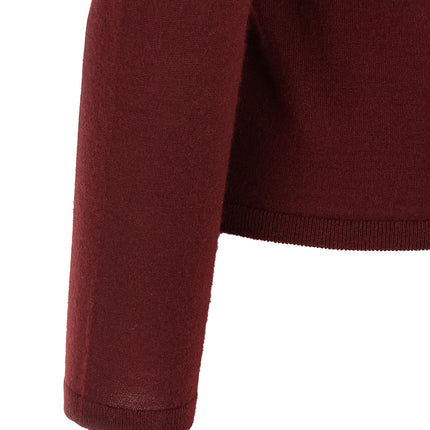 Max Mara Bordeaux Cashmere Cardigan