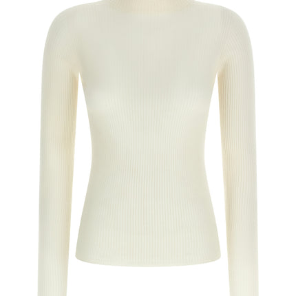 Sportmax White Virgin Wool Cardigan