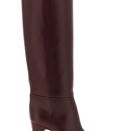 Paris Texas Bordeaux Leather Over The Knee