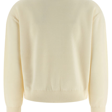 Max Mara White Virgin Wool Cardigan