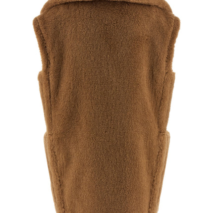 Max Mara Beige Wool Sleeveless Jacket
