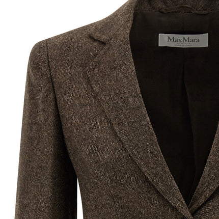 Max Mara Brown Virgin Wool Blazer